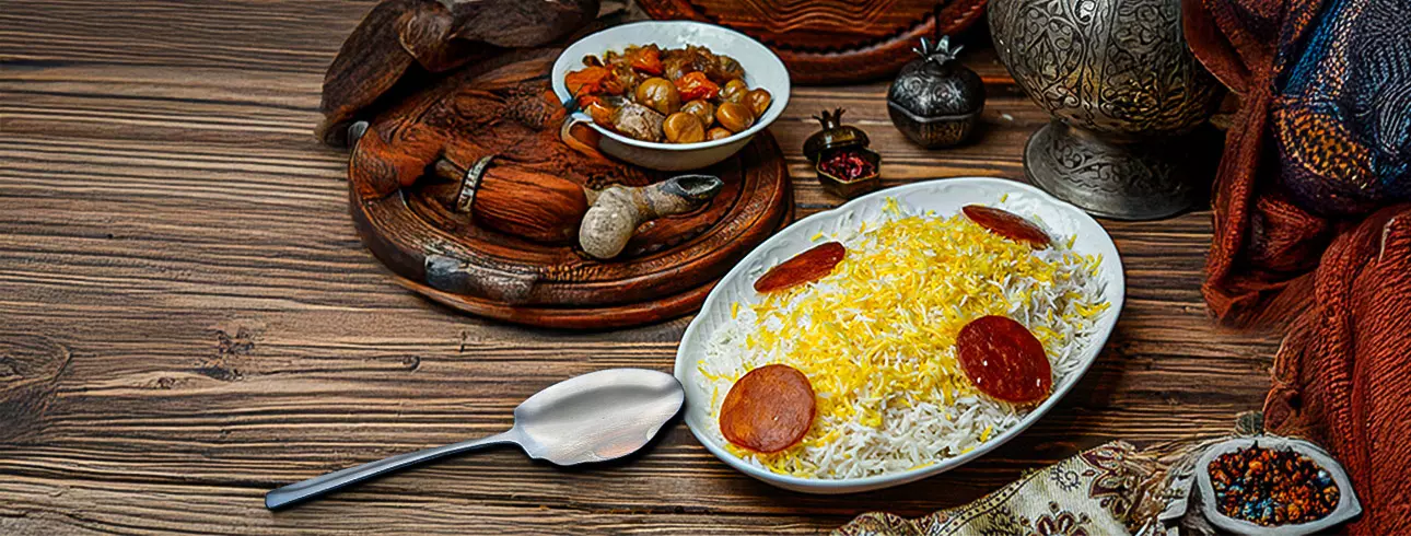 کفگیر غذا ناب استیل
